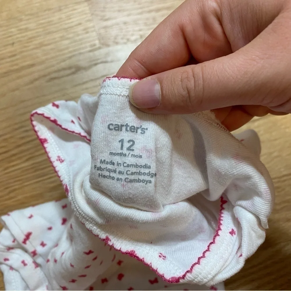 Baby Girl Various Size Bundle Onesie Sweater 0-3 mos 6 mos 9 mos 12 mos White